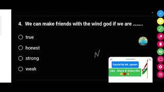 We can make friends with the wind god if we are .....