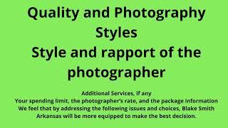 Joseph Blake Smith Little Rock AR |  How to Choose the Best Wedding Photographer for You