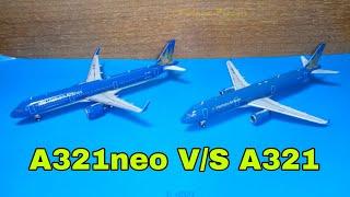 So sánh 2 MÔ HÌNH MÁY BAY VietnamAirlines A321Neo & A321 | GeminiJets 1:400