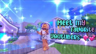 Meet my favorite youtubers  || Roblox trend 2021