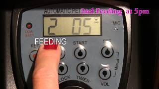 How to Program the CE Compass Large Automatic  Pet Feeder