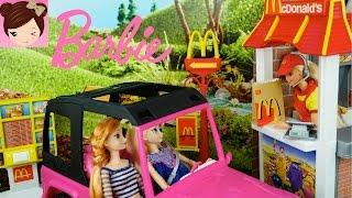 Barbie Mc Donald's Drive Thru Playset With Frozen Toddlers Toys Trolls, Maleficient