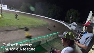 Outlaw Raceway quarter scale sprintcar A feature