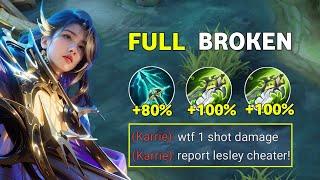 LESLEY SECRET 1 HIT DELETE BUILD REVEALED!! (try this recommended build and emblem) - MLBB