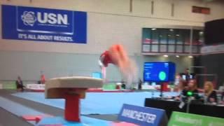 2015 School Games Jolie Ruckley WAL Vault 2 Apparatus Finals