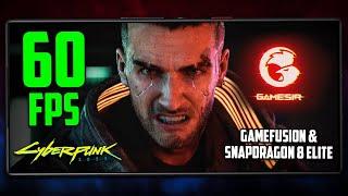 GAMEFUSION RODANDO CYBERPUNK 2077 A 60FPS NO SNAPDRAGON 8 ELITE!