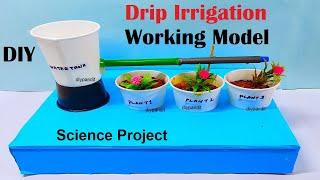 drip irrigation working model science project for exhibition - in simple and easy | DIY pandit