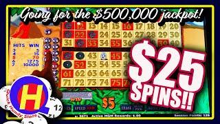 High Limit Caveman KENO! $25 Spins Going for $500K Jackpot!