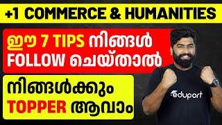 Plus One Commerce and Humanities | 7 Best Tips To Be A Topper | Best Study Tips | Eduport