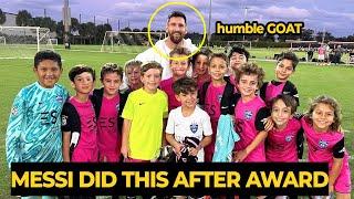 Busy MESSI was spotted attending Ciro Messi's match after the MARCA Award | Football News Today