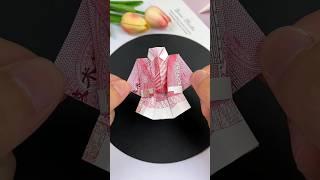 How to make dress easy for paper craft || #paper #swiftclips #shorts #crafts