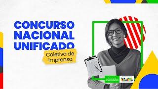 Coletiva de imprensa para detalhar o novo cronograma do CPNU