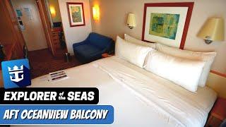 Explorer of the Seas | Aft Ocean View Stateroom with Balcony Tour & Review 4K Royal Caribbean