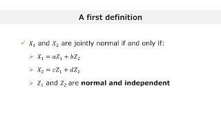 Joint normality explained in 3 minutes