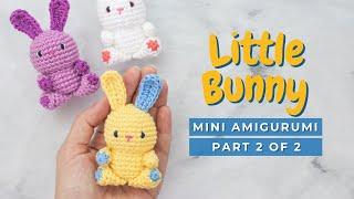 How to crochet a bunny! Little Easter Bunny amigurumi tutorial pattern PART 2