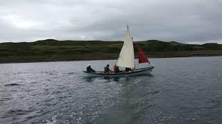 Test sail in a St Ayles skiff