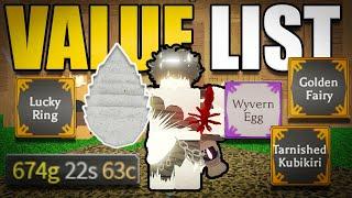 BEST *updated* Value List | Rune Slayer