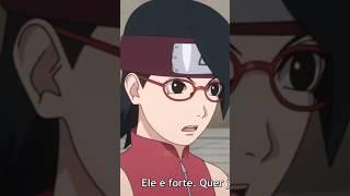 Sarada e Boruto vs Shinki, No exame chunin #shorts