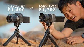 Canon R7 vs Sony FX30 | Best video camera under $2k