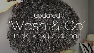 Updated Wash & Go on Thick Kinky Curly Hair | Defining My Natural Curl Pattern