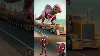 superheroes giant Spinosaurus is capturedMarvel& DC-All Characters#marvel #avengers#shorts#robot