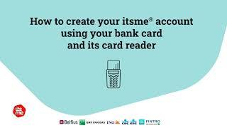 How to create your itsme account - with your bank card (Belgium)