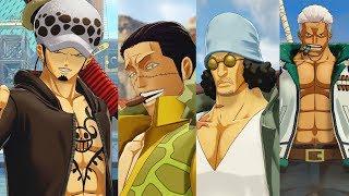 One Piece World Seeker - Law vs Crocodile, Aokiji, Smoker x Tashigi Boss Battles Gameplay (HD)