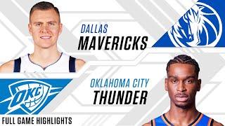 Dallas Mavericks at Oklahoma City Thunder | Full Game Highlights