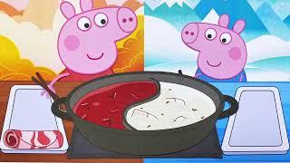 Heo peppa ăn lẩu siêu cay#mukbang #asmr #peppapig