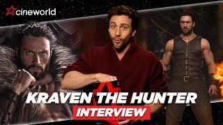 Aaron Taylor-Johnson digs into popcorn while talking Kraven The Hunter  | Cineworld Interview