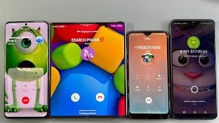 Incoming Call Samsung Galaxy Fold 3 + Samsung Galaxy S20 Plus + Samsung A01 + Infinix HOT 30i