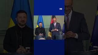 Merz jokingly insults 'German technology' at Zelenskyy presser | DW News