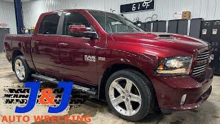 2017 Ram 1500 Sport Teil raus: J & J Auto Wrecking Testvideo Stock # SHDG044