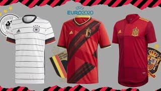 LES NOUVEAUX MAILLOTS DES EQUIPES NATIONALES POUR L'EURO 2020