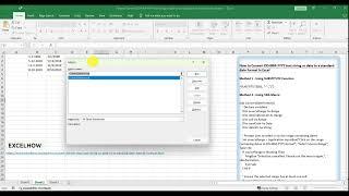 How to Convert DD MM YYYY text string or date to a standard date format in Excel