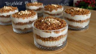 CRISPY PUDDING RECIPE WITH KADAYIFI Won't Get Tired of It If I Eat It Every Day
