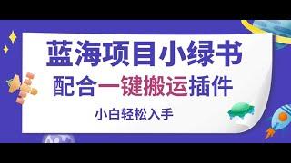 【副业兼职平台有哪些】蓝海项目小绿书，配合一键搬运插件，小白轻松入手2、实操,每天能赚30 50元的搬砖游戏,微信赚钱一天100收入,快速赚钱游戏软件