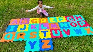 ABC scavenger hunt adventure game | ABC search in the park | learn ABC with Puzzle | ABC song