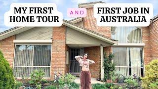 MY FIRST HOME TOUR  AND FIRST JOB IN AUSTRALIA  || INTERNATIONAL STUDENTS 