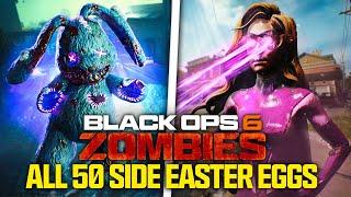 ALL 50 SIDE EASTER EGGS IN BLACK OPS 6 ZOMBIES! (Liberty Falls & Terminus Side Easter Eggs)