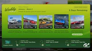 Gran Turismo 7 | Weekly Challenges January 2025 Week 2 - Ferrari Special Event & More [PS5Pro]