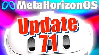 Meta Horizon OS Update 71