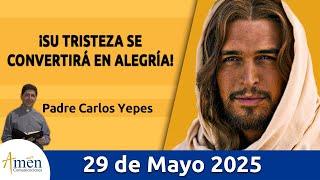 Evangelio De Hoy Jueves 29 Mayo 2025 #PadreCarlosYepes l San Juan 16, 16-20 l Misa