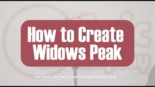 How to create widows peak