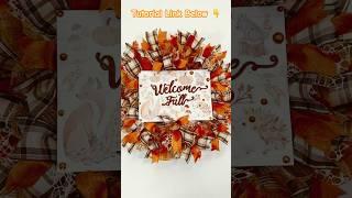 Gorgeous Fall Deco Mesh Wreath DIY Tutorial