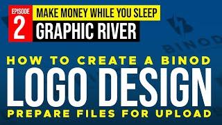 How To Create BINOD Logo Design And Prepare Files For Graphic River Upload