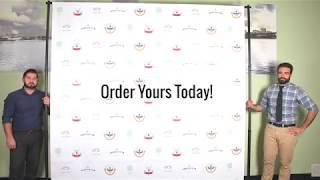 How to set up telescopic backdrop banner stand - INTELLIPLANS