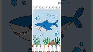 Baby Shark | Color Games | Kid Croods Nursery Rhymes | #nurseryrhymes  #childrenseducation