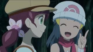 Dawn is talking about Ash to Chloe  || pokemon master journeys