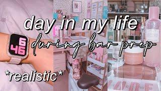 BAR PREP VLOG 3: DAY IN MY LIFE STUDYING FOR THE BAR EXAM (*PLUS* morning + night routine)